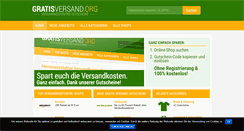 Desktop Screenshot of gratisversand.org